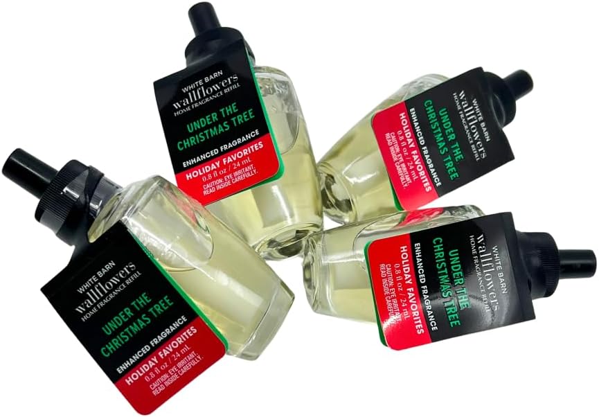 Bath Body Works Under The Christmas Tree Fragrance Refill 4 Pack
