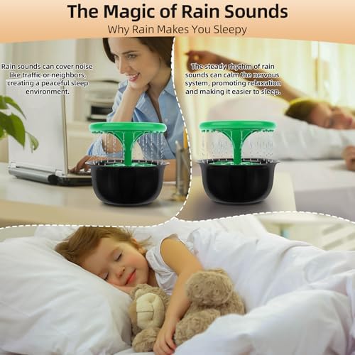 Lohpbat Tabletop Fountain with Rain Sounds