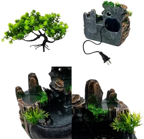 11 Inch Waterfall Fountain with LED Lights Atomizer