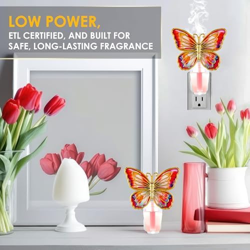 Butterfly Wall Fragrance Diffuser with Night Light