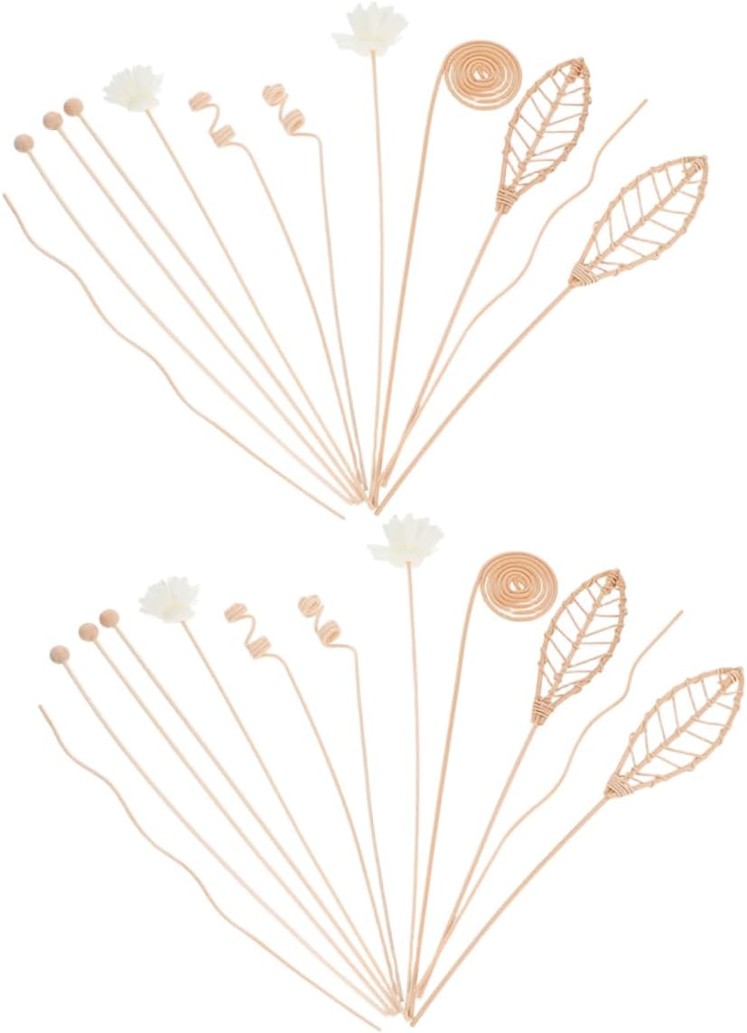 Amosfun 24Pcs Rattan Diffuser Sticks Aromatherapy