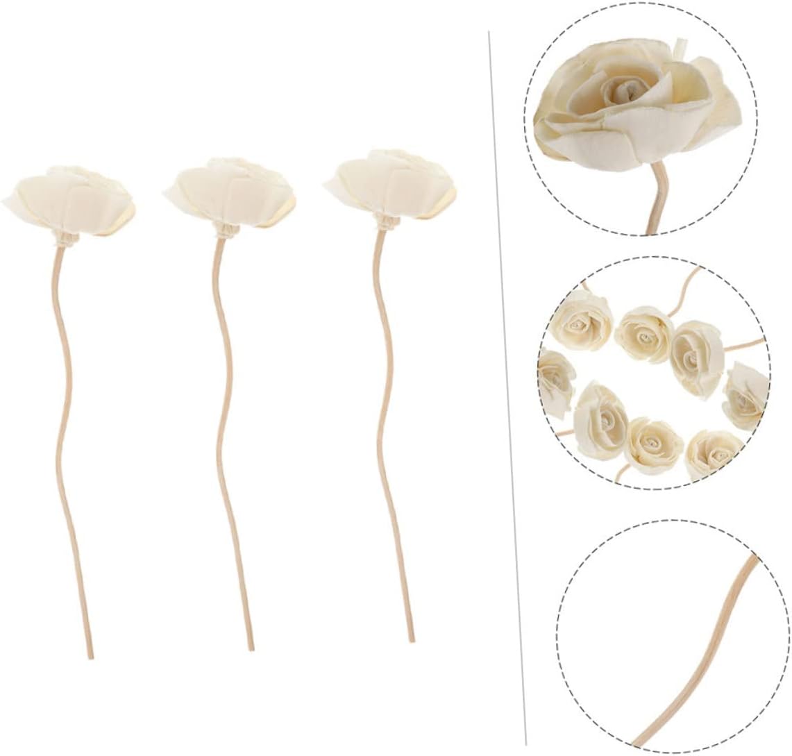 Zerodeko 3pcs Aromatherapy Diffuser Sticks with Rattan Flowers