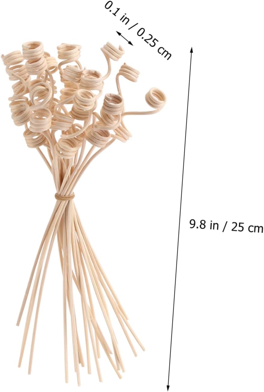 20pcs Aroma Diffuser Sticks Natural Rattan Replacement for Home Fragrance