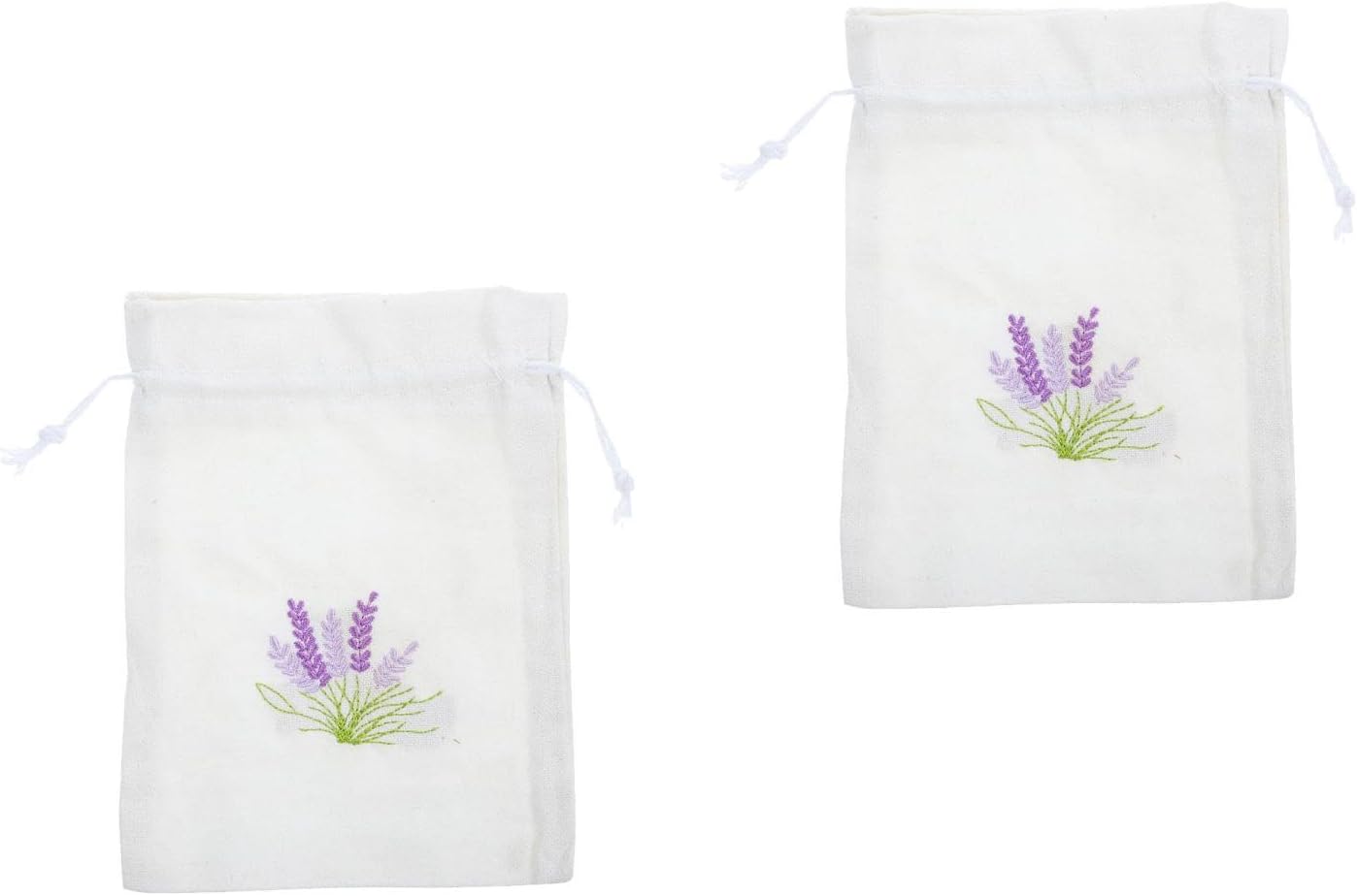 LUOZZY 2pcs Lavender Drawstring Pouch for Wedding Party Favor