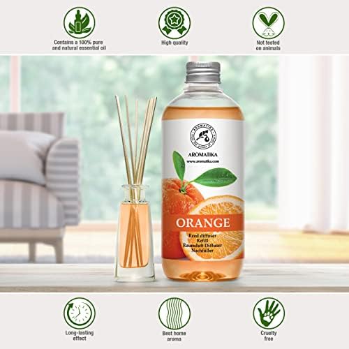 AROMATIKA Orange Reed Diffuser Refill - Set of 3