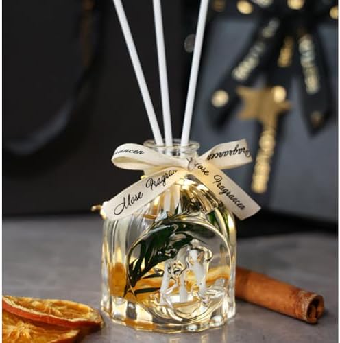 100ml Clear Glass Diffuser Bottle with Women Head Design