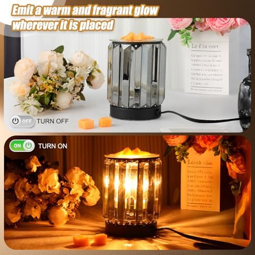 Tujoe 2 Pack Plug In Wax Melt Crystal Warmer