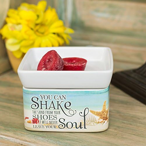 Elanze Designs 2-in-1 Jar Candle and Wax Tart Warmer