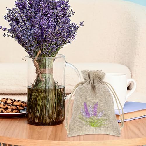 PRETYZOOM Noble Style Muslin Drawstring Sachet Bags for Fragrance