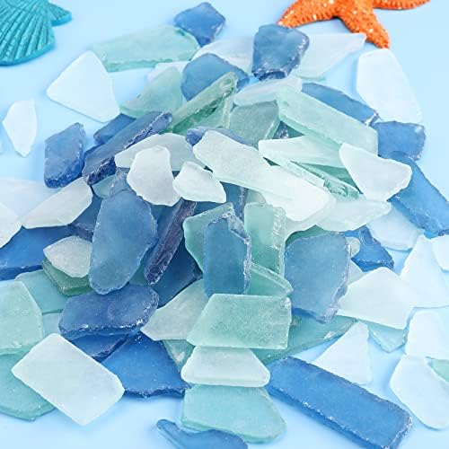 Patelai 48 oz Sea Glass Cobalt Vase Filler Decor