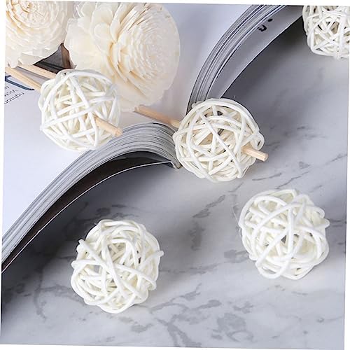 Happyyami 25pcs Aromatherapy Rattan Balls Handmade Decor