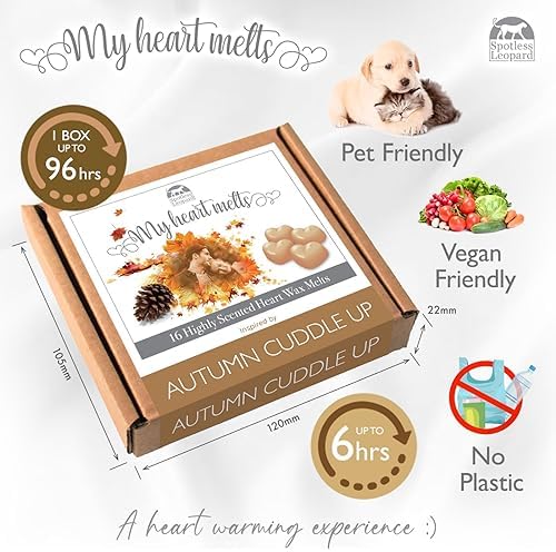 Autumn Cuddle Up Wax Melts - 16 Heart Shaped