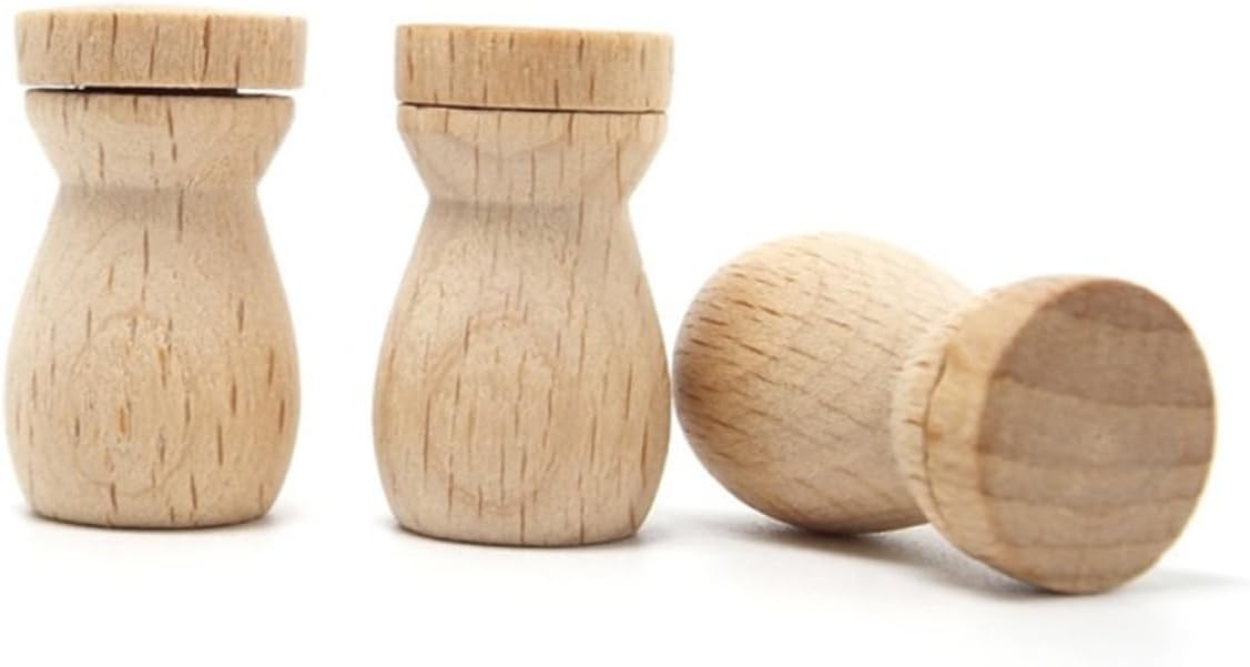 6pcs Wooden Essential Oil Diffuser Pendant for Car Home Office