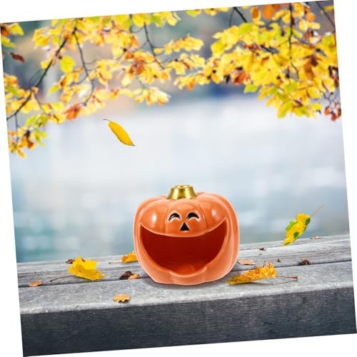 PRETYZOOM Halloween Pumpkin Ceramic Incense Burner for Sage and Aromatherapy