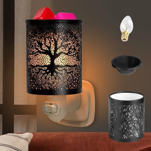 GaeYea Metal Wax Melts Warmer with Night Light and Removable Dish