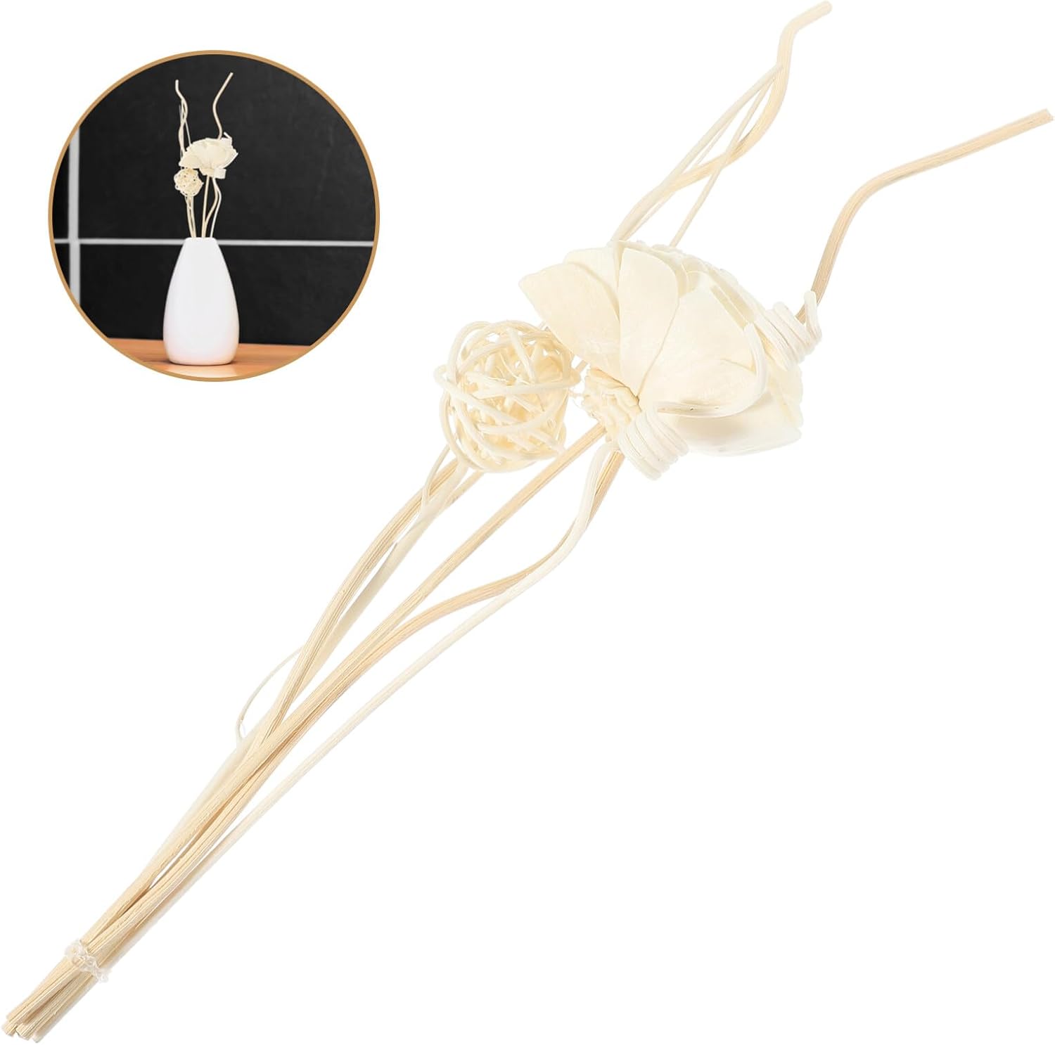 Ciieeo Aromatherapy Diffuser Sticks Elegant Flower Design 1 Set