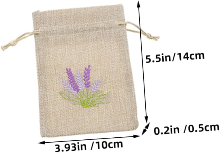 Happyyami 5pcs Lavender Sachet Bags Dried Flower Storage Wrapping Pouches