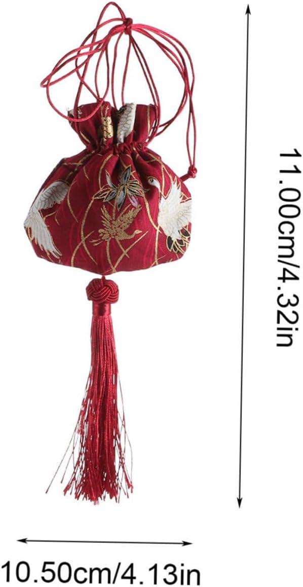 PRETYZOOM 3pcs Sachet Pouch Holder Chinese Design Scented Car Decor
