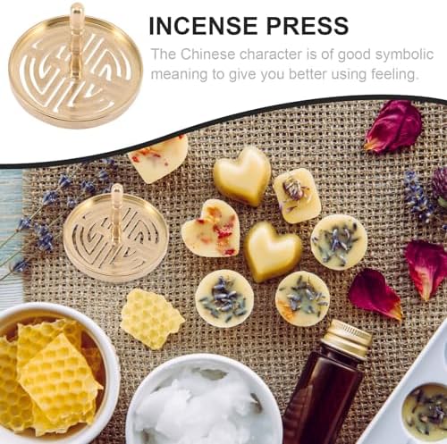 PRETYZOOM Incense Press Mold Brass Tool for Making Incense