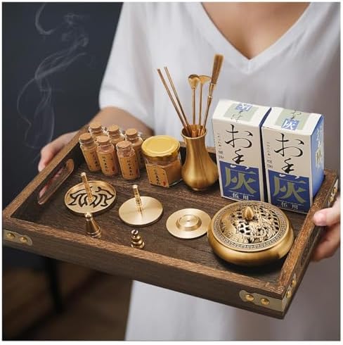 Sivlnian Brass Incense Burner Kit with Mold Tools