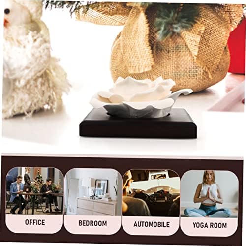 GLEAVI 2pcs Ceramic Rose Aroma Diffuser for Home Office and Car