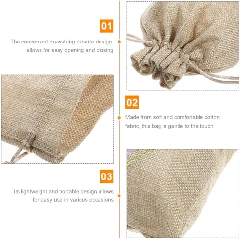 PRETYZOOM Noble Style Muslin Drawstring Sachet Bags for Fragrance