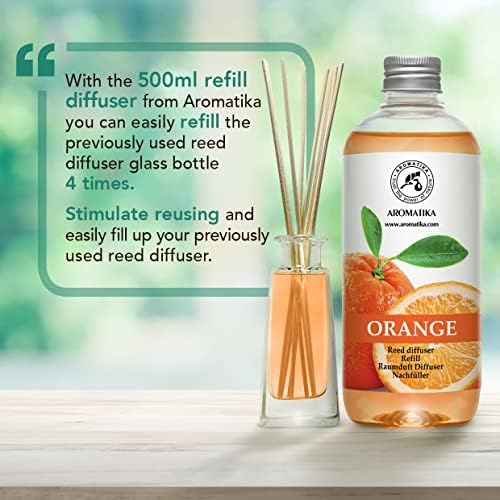 AROMATIKA Orange Reed Diffuser Refill - Set of 3