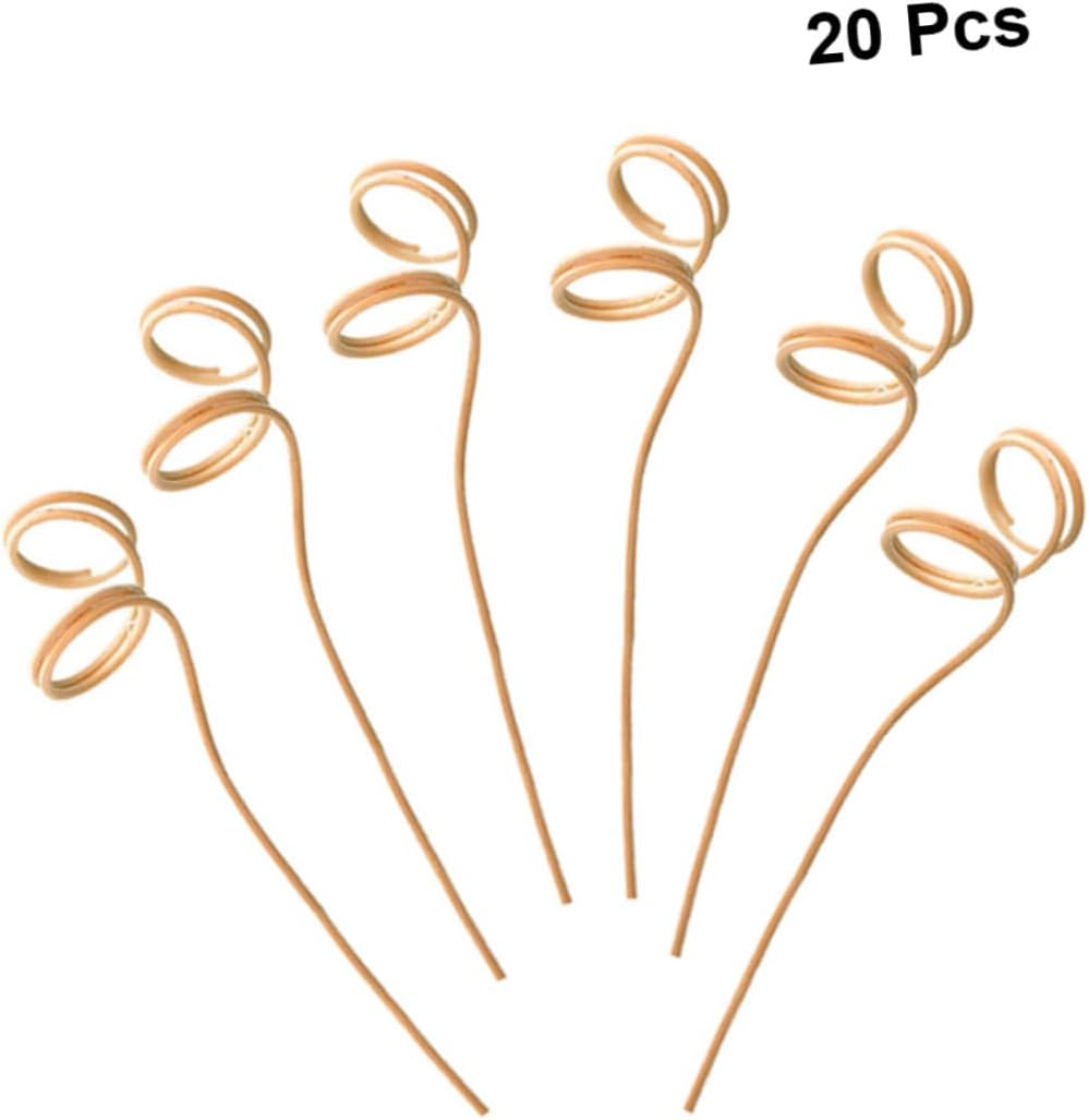 Ciieeo 20PCS Wavy Diffuser Sticks for Aromatherapy