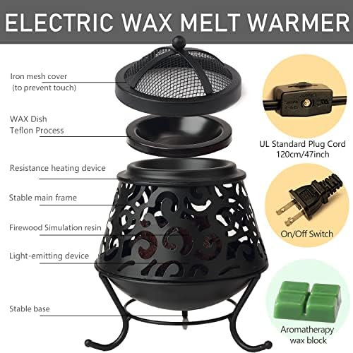 NAFANG Fire Pit Wax Melt Warmer Electric