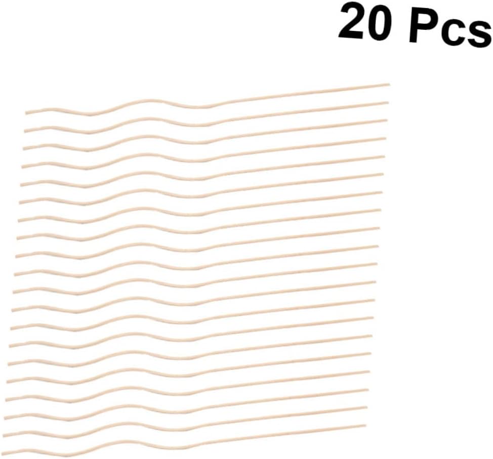 Alipis 20Pcs Wavy Diffuser Sticks for Home Fragrance