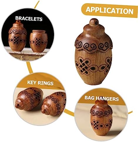 Carving Wooden Aromatherapy Diffuser Pendant