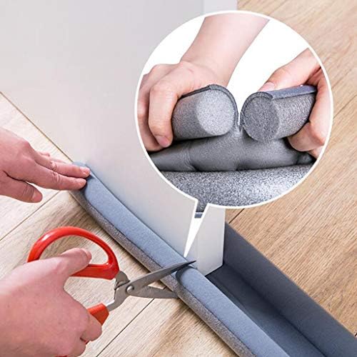 3pcs Black Front Draft Stopper for Door and Window Sealing