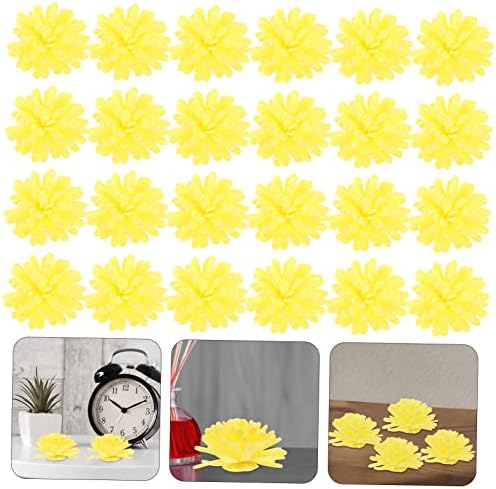 100pcs Simulated Chrysanthemum Essential Oil Diffusers for Home Office and Car