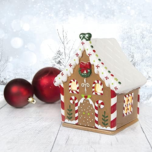 Festive Christmas Wax Melt Warmer - Candy House Design