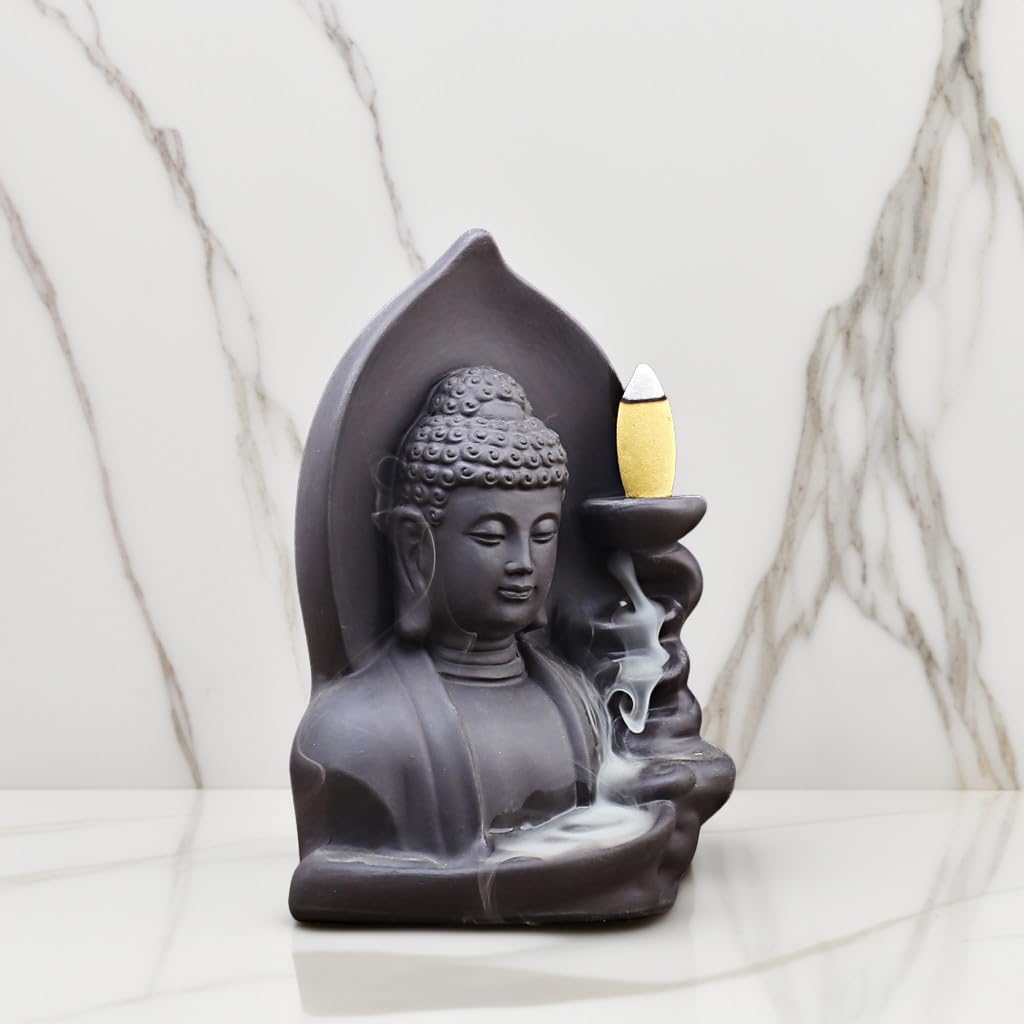 Ceramic Incense Burner with Waterfall Reflux Design