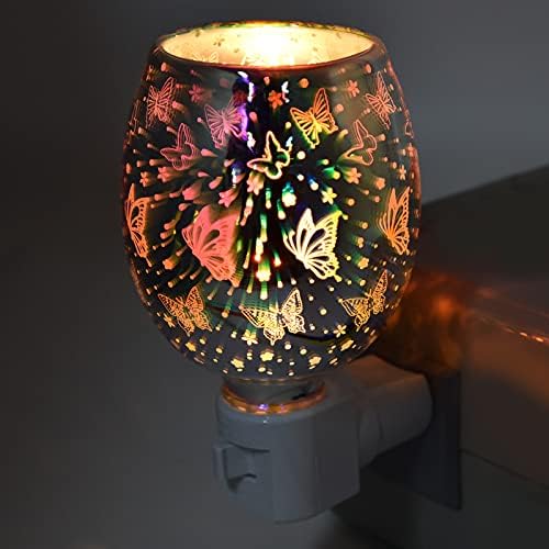 3D Plug in Wax Warmer with Night Light and Fragrance
