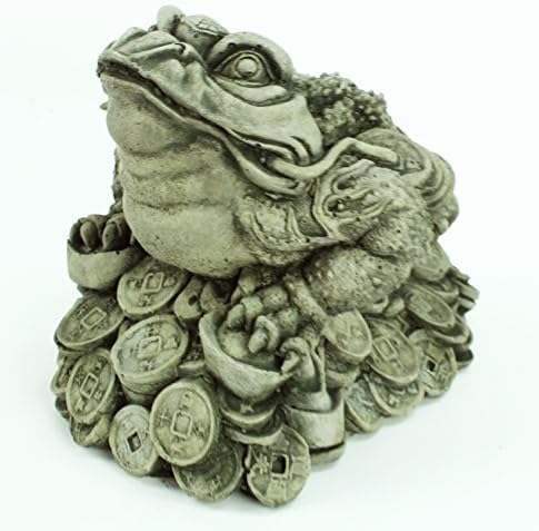 Rustic Twist Fountain Sphere with Foo Dog Pair