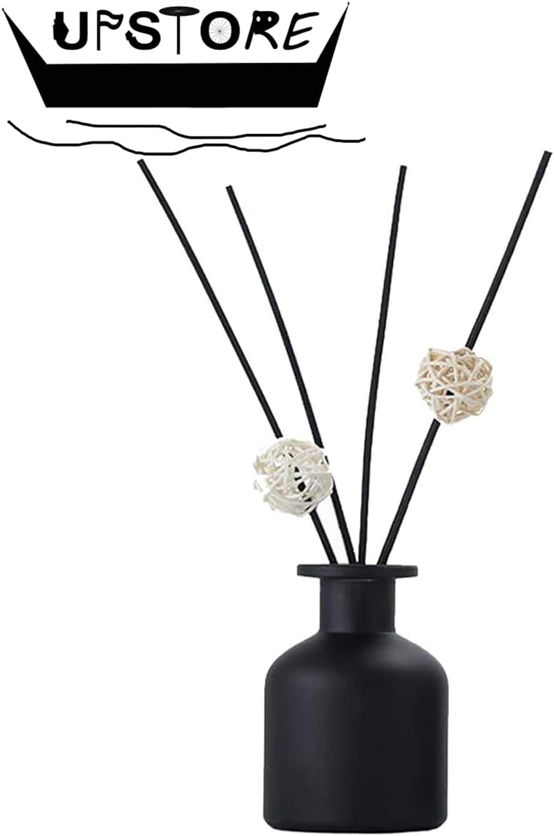 150ML Black Glass Diffuser Jar for Aromatherapy