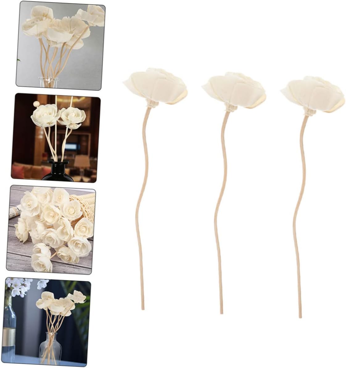 3pcs Flower Diffuser Sticks for Home Office Aromatherapy