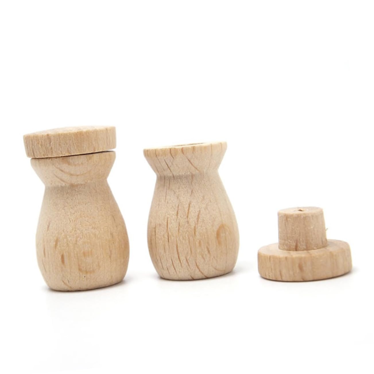 6pcs Wooden Diffuser Pendant Scented Oil Bottle for Car Home and Travel