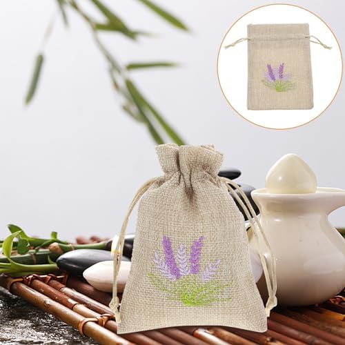 PRETYZOOM Noble Style Muslin Drawstring Sachet Bags for Fragrance