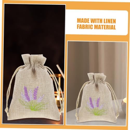 Happyyami 5pcs Lavender Sachet Bags Dried Flower Storage Wrapping Pouches