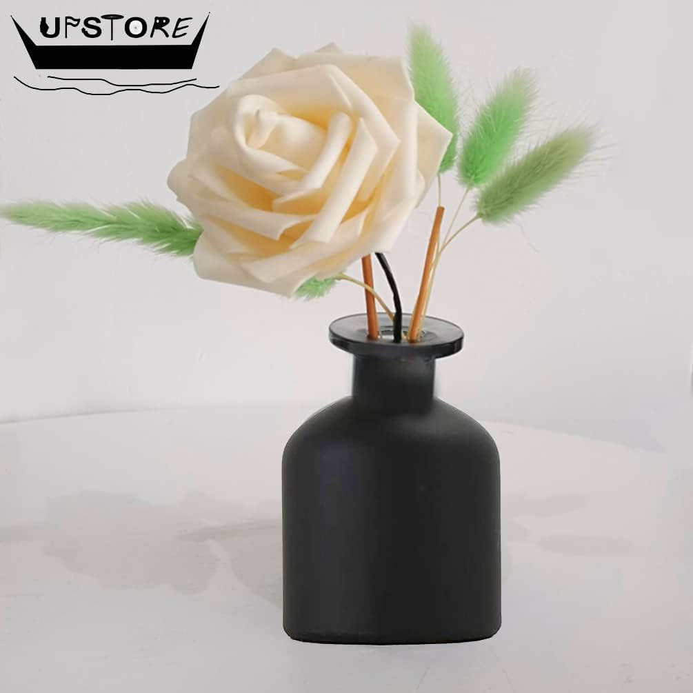 150ML Black Glass Diffuser Jar for Aromatherapy