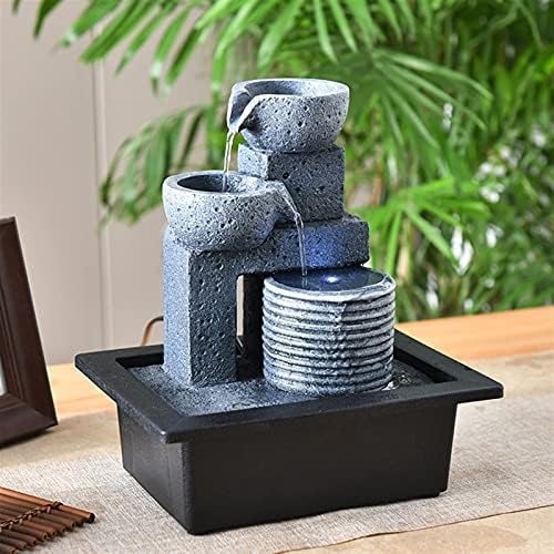 Tomyeus Tabletop Fountain with LED Lights