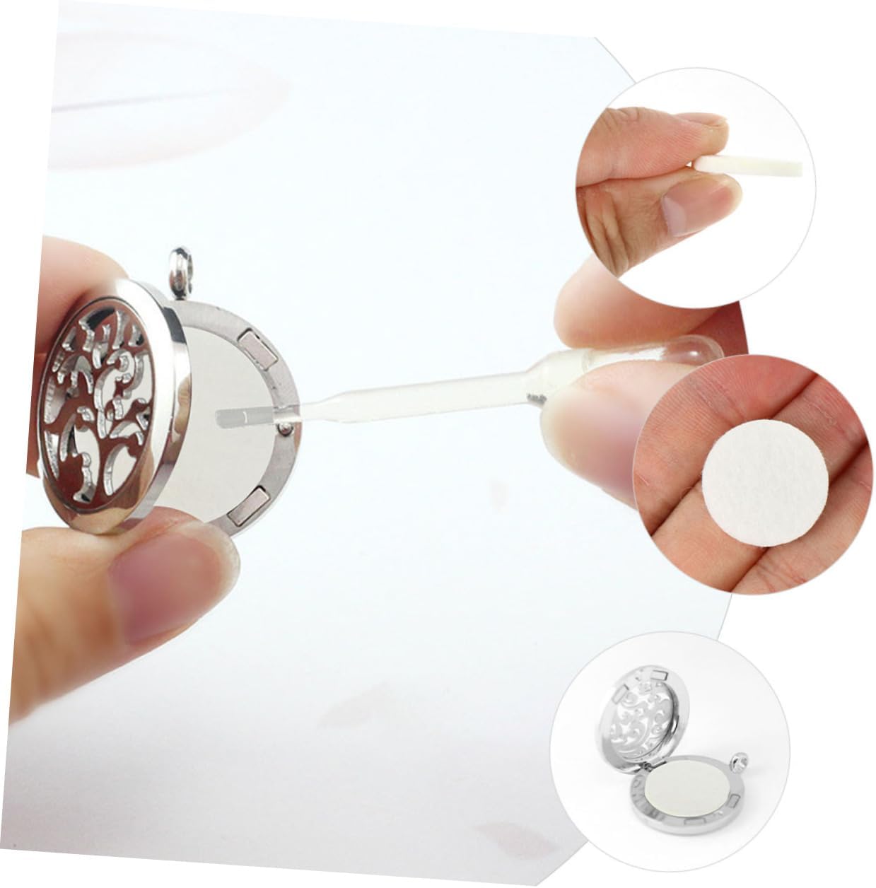 100pcs Cotton Diffuser Pads for Essential Oil Refills