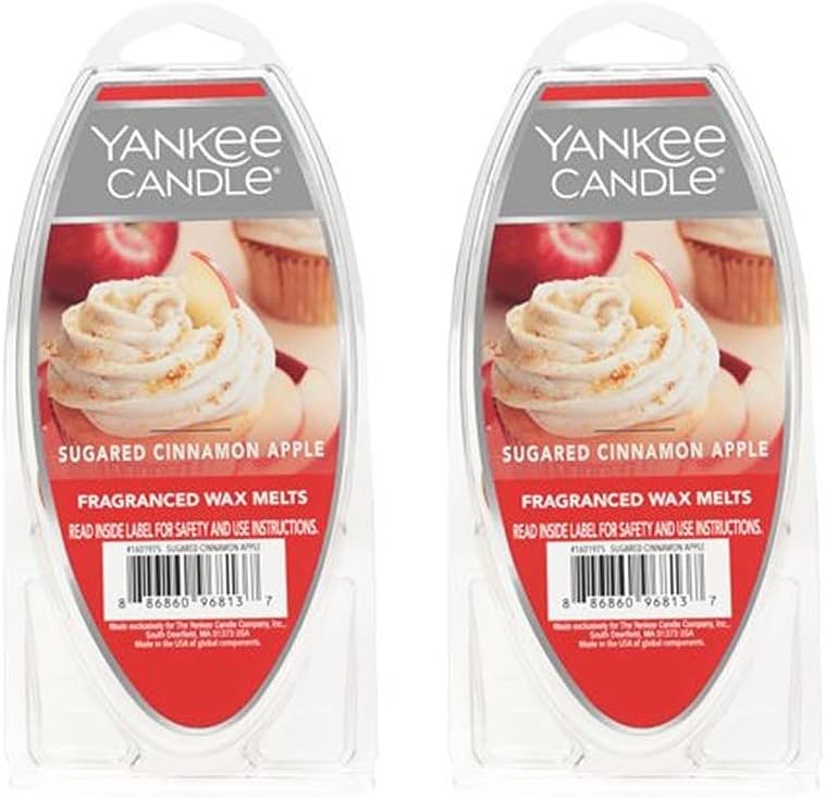 Yankee Candle Sugared Cinnamon Apple Wax Melts Set of 2