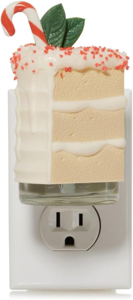 Yankee Candle Holiday Cake Scent Plug Diffuser Base with Christmas Cookie Refill