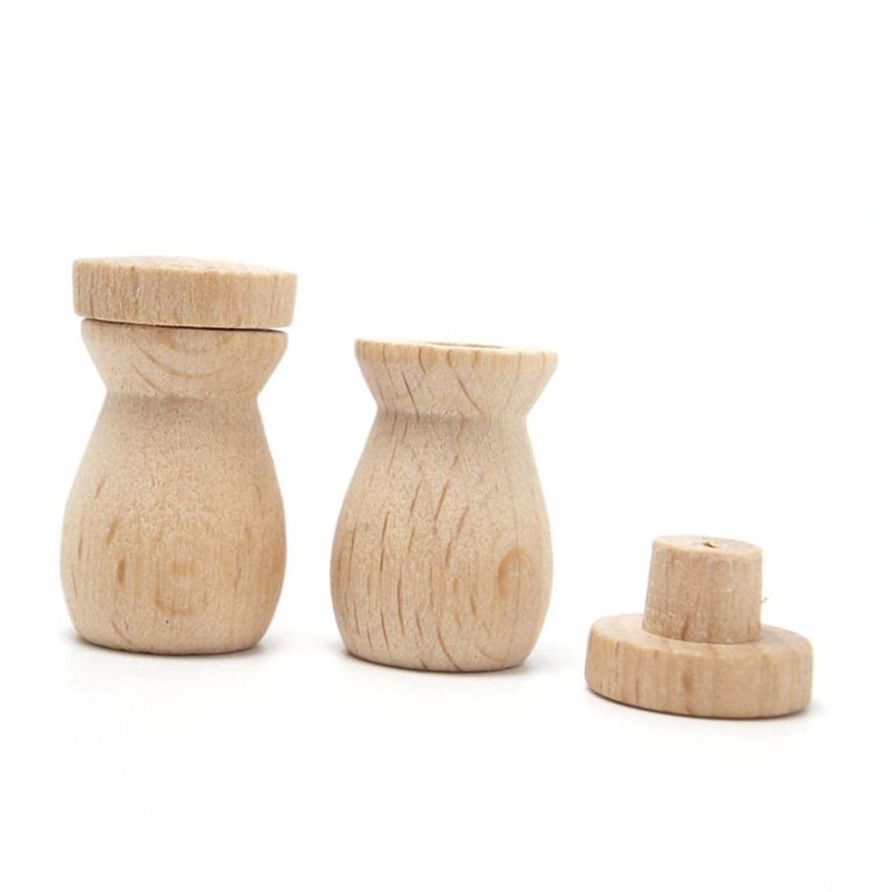 6pcs DIY Essential Oil Diffuser Wooden Bottle Pendant
