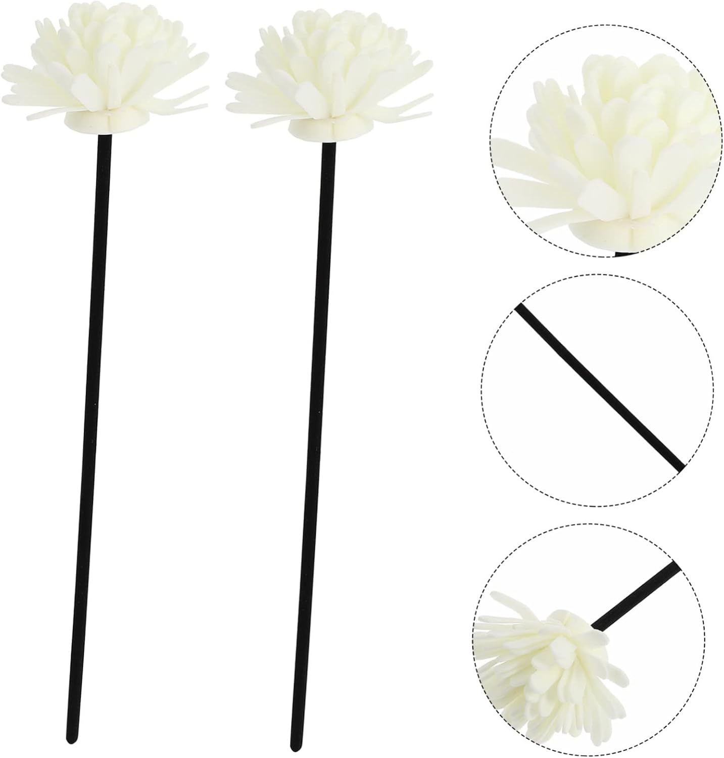 Garneck 4Pcs Aroma Diffuser Flower Sticks