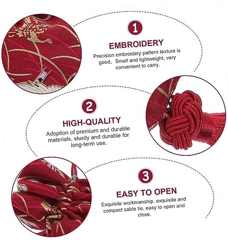 PRETYZOOM 3pcs Sachet Pouch Holder Chinese Design Scented Car Decor